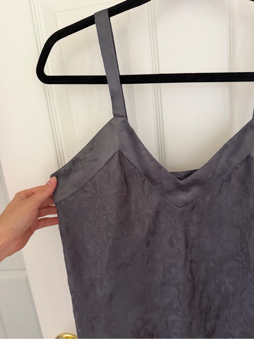 Vintage Partners Mervyns Gray Patterned Tank Top Size Medium - Picture 2 of 7